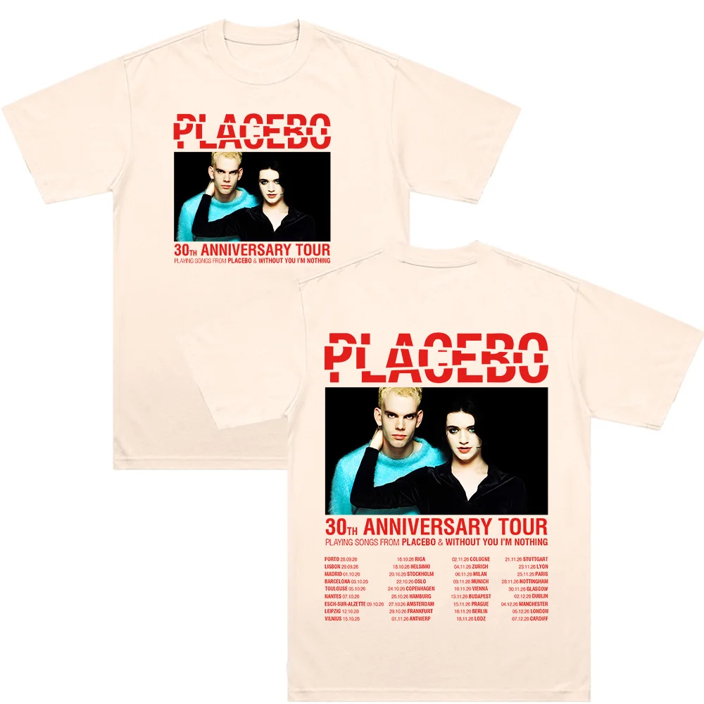 เสื้อยืดลายกราฟิก Placebo 30th - Live Rock บทวิจารณ์และราคา