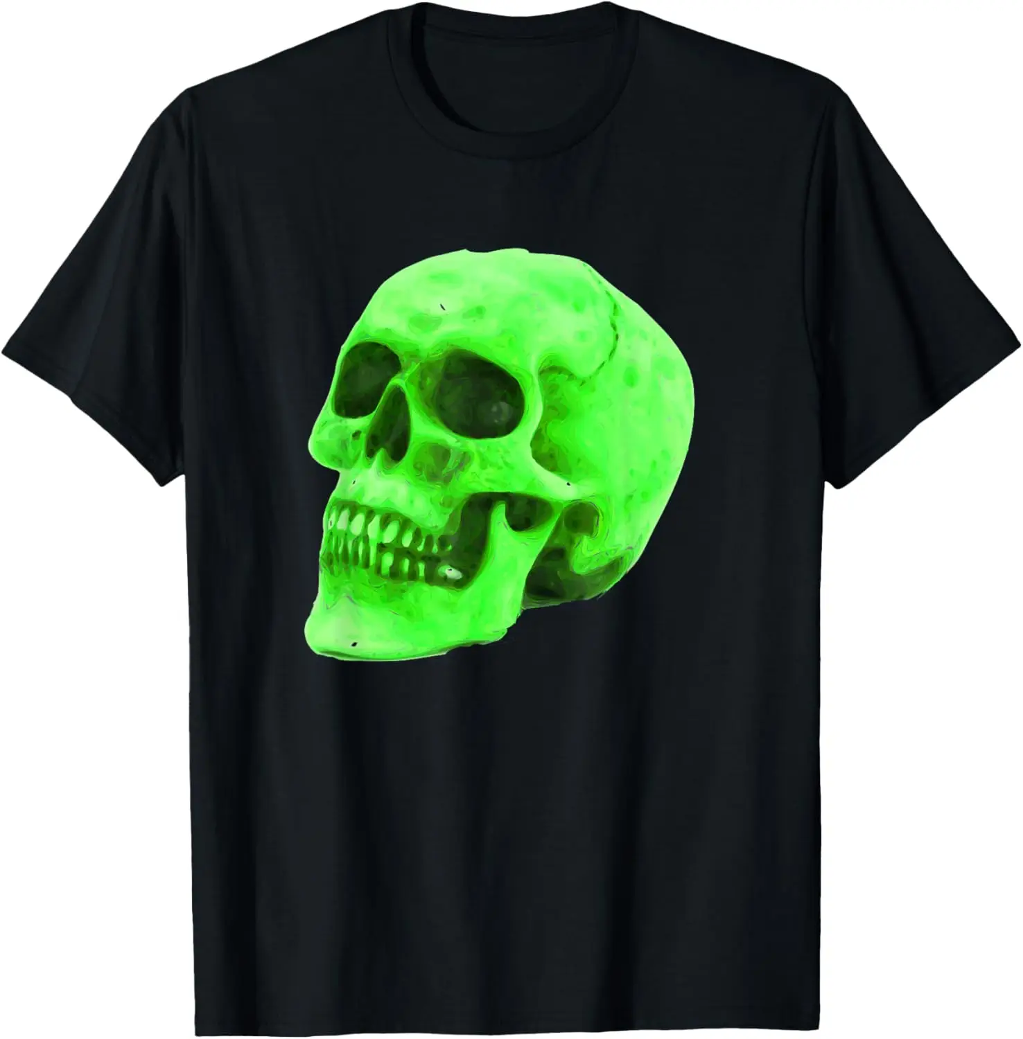 

Neon Green Skull Biker T-shirt T-Shirt