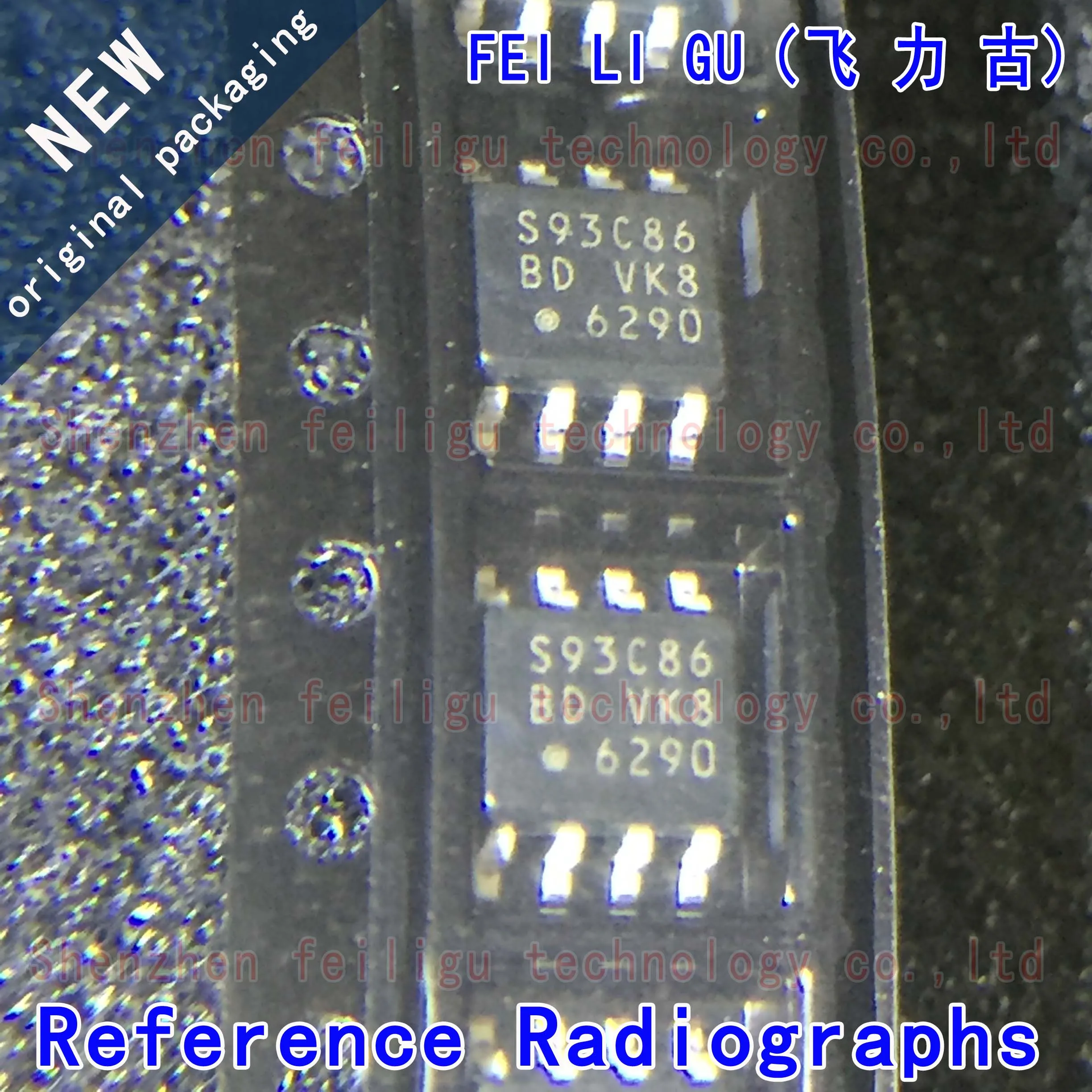 1~30PCS 100% New original S-93C86BD4I-J8T1G S-93C86BD4I silkscreen:S93C86 package:SOP8 EEPROM 16Kb memory chip