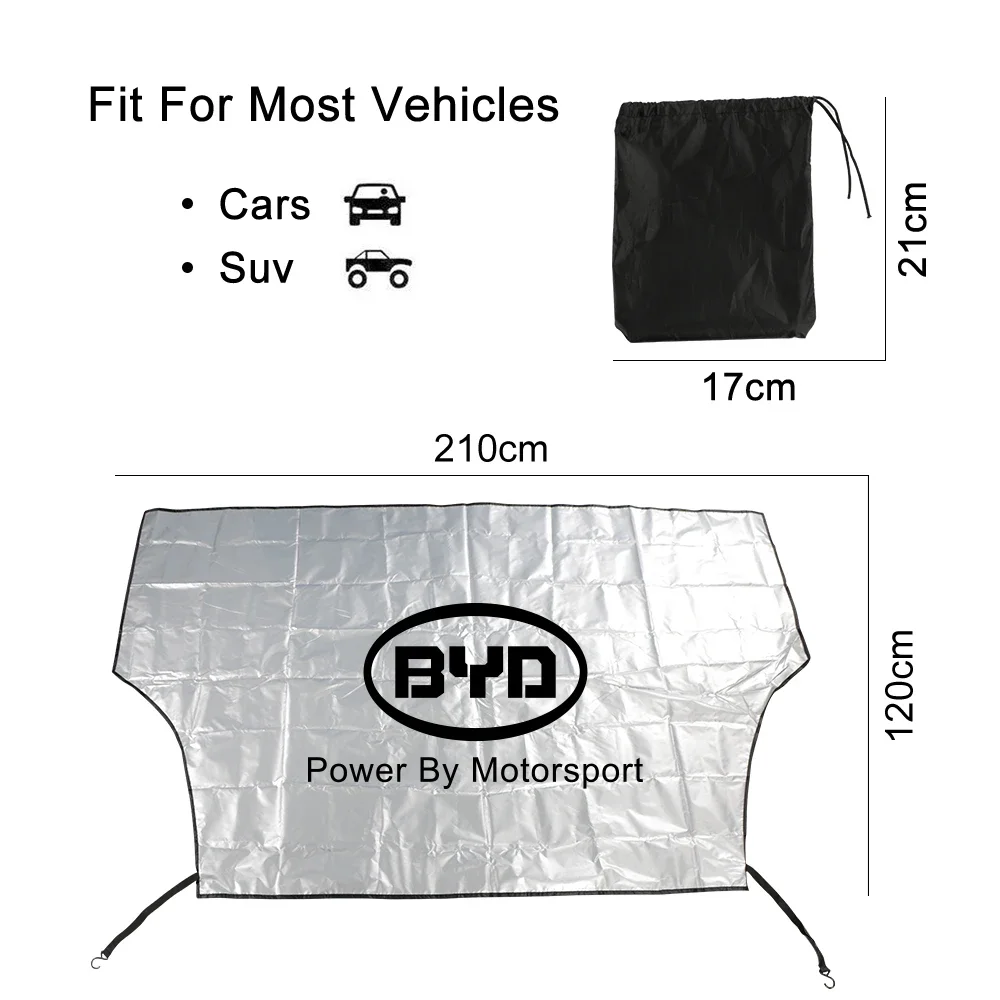 Car Windshield Sunshade Sun Shade Cover Auto Accessories For BYD Atto 3 Act 3 Tang F3 E6 Yuan plus Song plus ev f0 f3 Qin Han