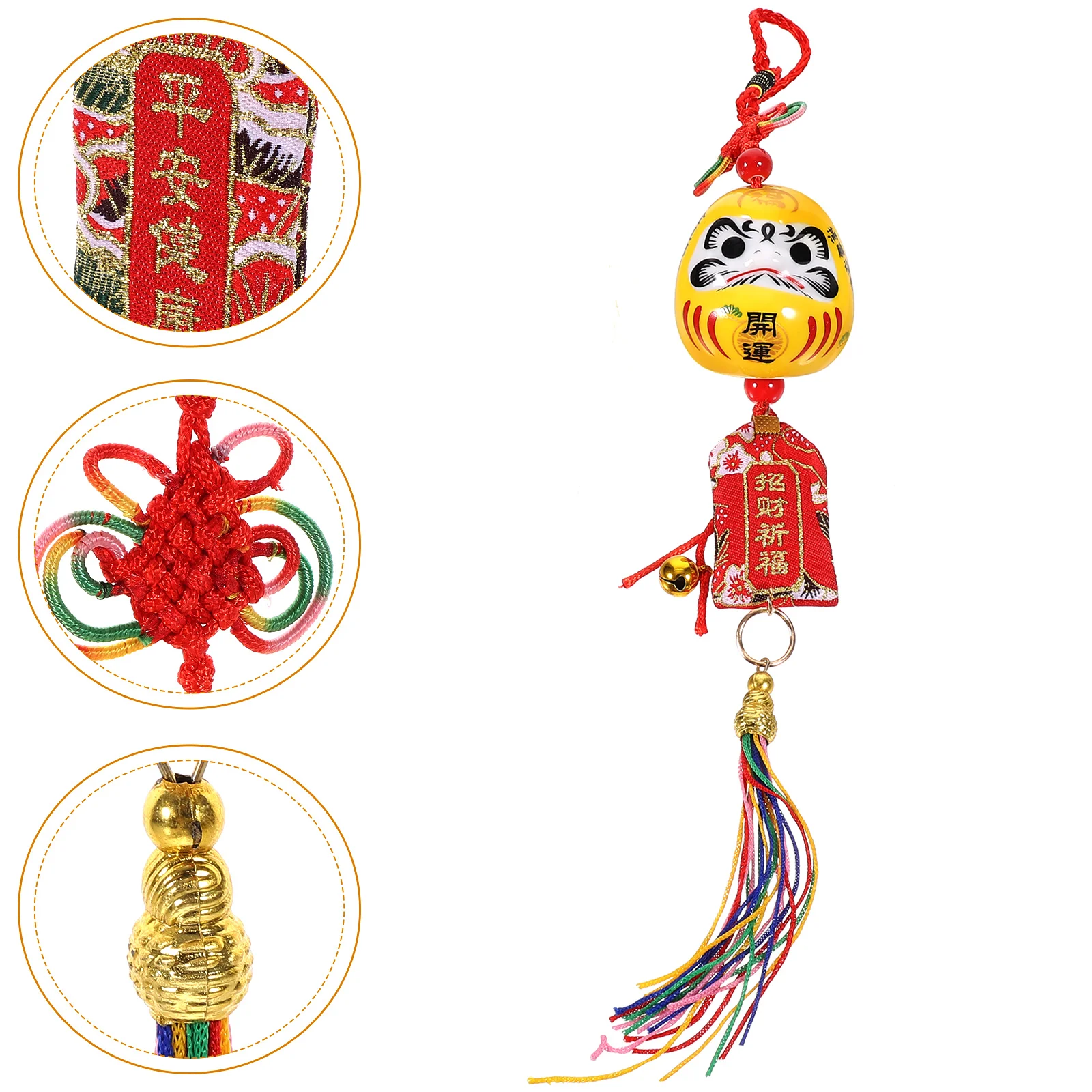 

Ceramic Egg Pendant Creative Wind Chime Home Car Hanging Decor Charm Amulet Japanese Amulet Ceramic Wind Bells