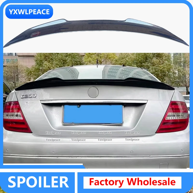 

PSM Style Real Carbon Fiber Rear Trunk Lip Spoiler Wing For Mercedes-Benz C Class W204 4-Door Sedan 2007-2014 C300 C180 C220