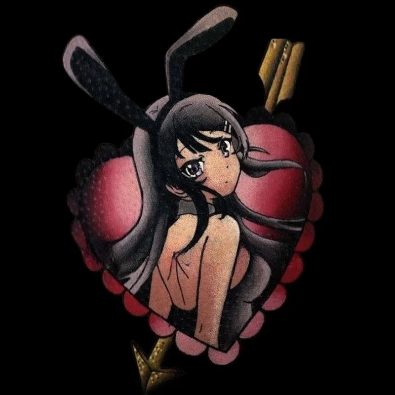 

Anime Rascal Does Not Dream of Bunny Girl Temporary Tattoos Transfer Tatoo Body Art Waterproof Fake Tatoo Sticker for Woman Men