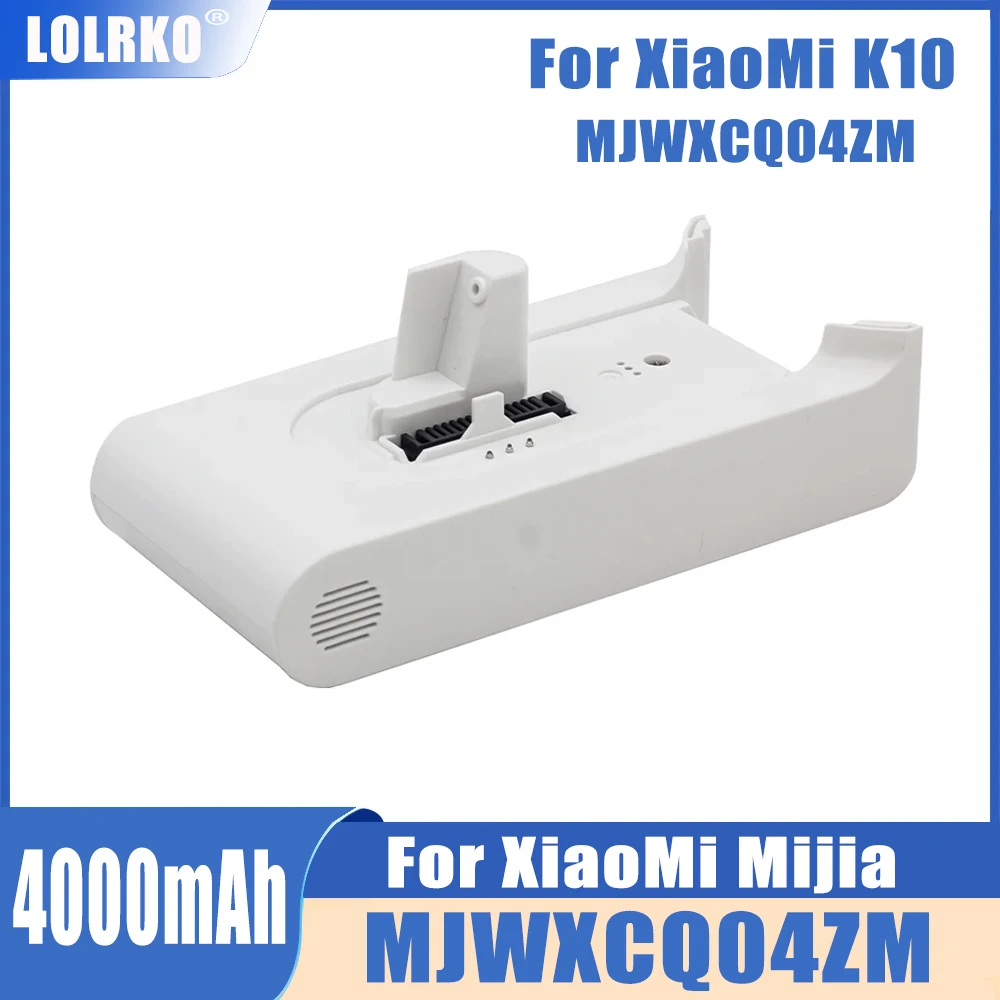 

4000mAh Replacement Battery For Xiaomi MIJIA K10 MJWXCQ04ZM Wireless Vacuum Cleaner K10 Sweeping Mopping Machine Batteries