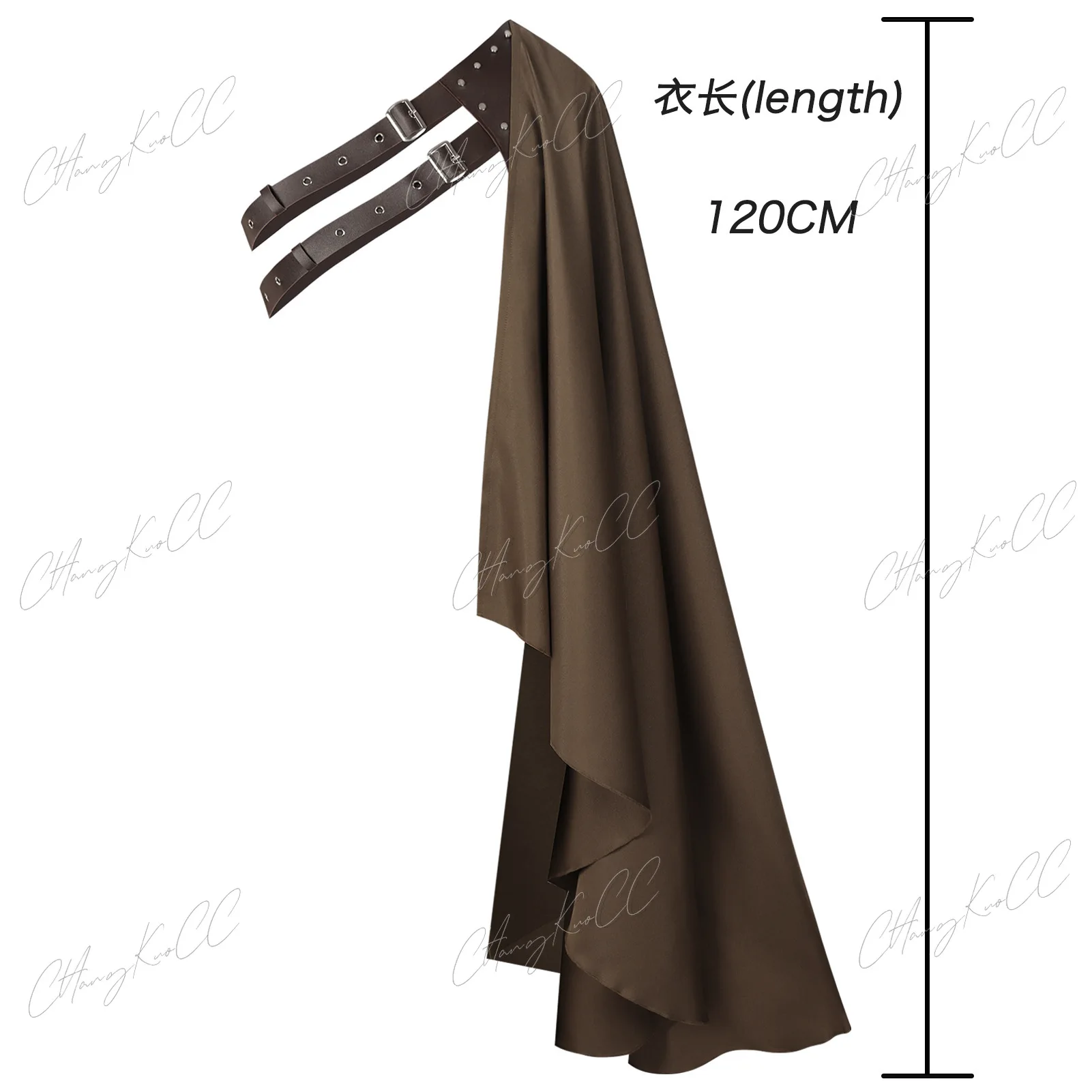 Men Medieval Half Shoulder Cloak Medieval Shawl With Adjustable Straps Halloween Medieval Cosplay Costume view 3