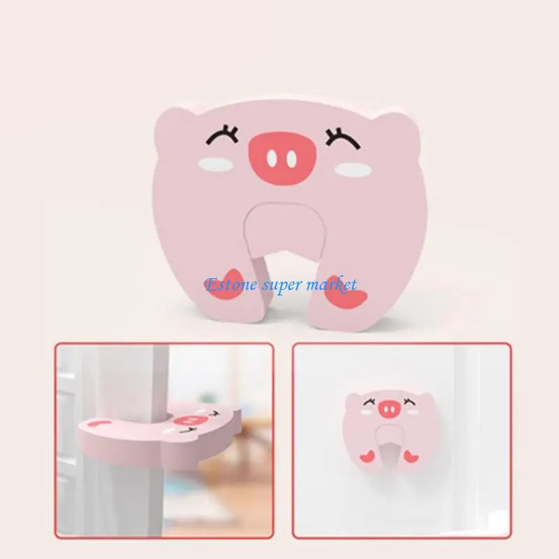 

090B Set of 3pcs Kids Safe Entry Protectors With Animal Prevents Finger Crush And Slamming For Home Security