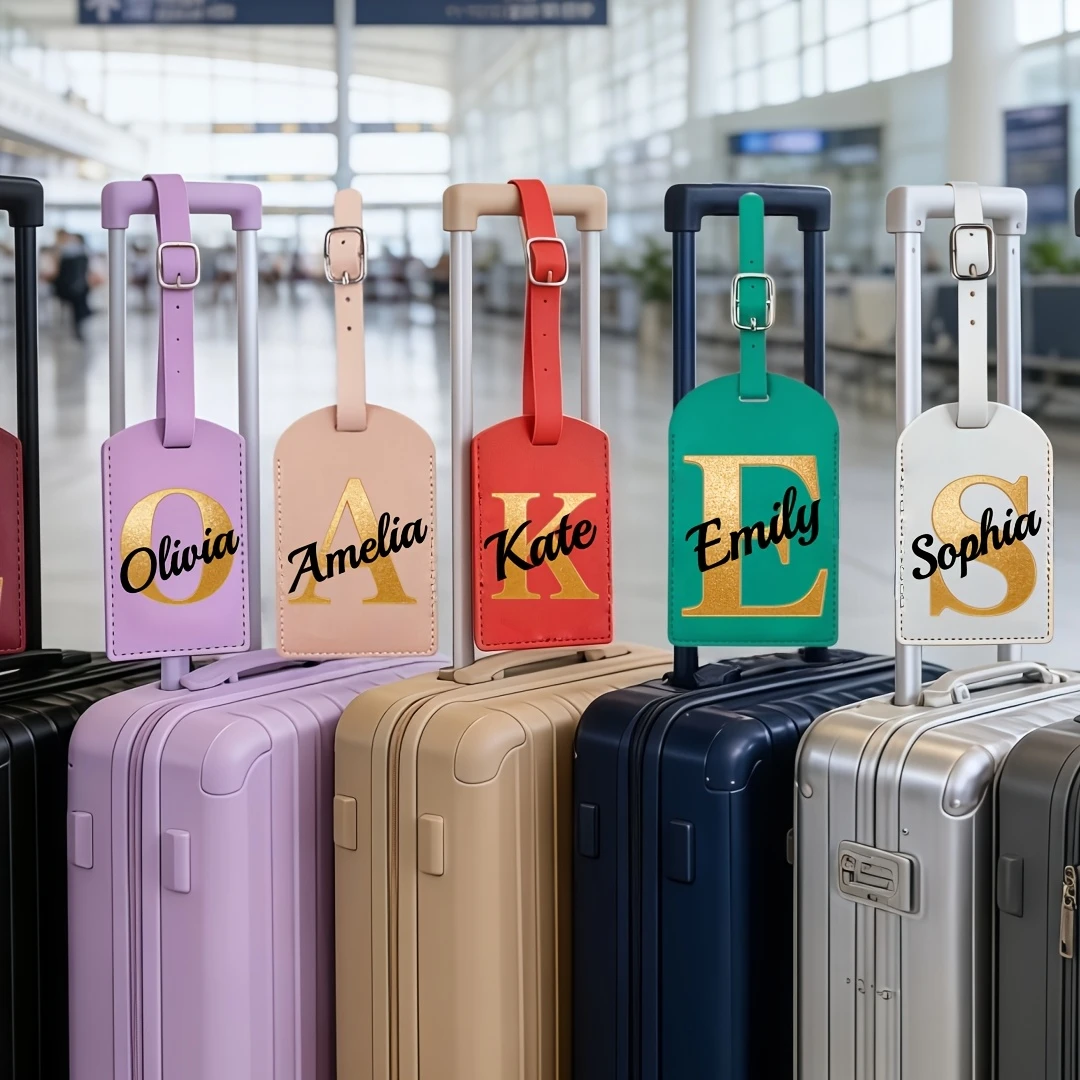 

Personalized Custom Name Luggage Tag - Red, Boarding Pass, Suitable for Travel, Suitcase Identifier