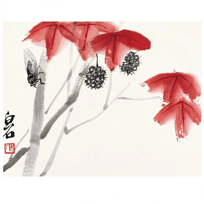 

Qi Baishi Drawing Collection Traditional Chinese Meticulous Painting Technique Fruits Vegetables Freehand Painting Tutorial