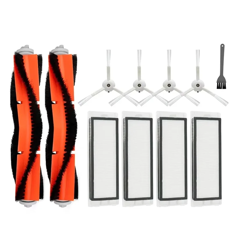 ABUS-HEPA Filter Sikat Sisi Utama untuk Xiaomi Robot Aksesori Suku Cadang Penyedot Debu untuk Roborock S50 S51 SDJQR01RR SDJQR02RR