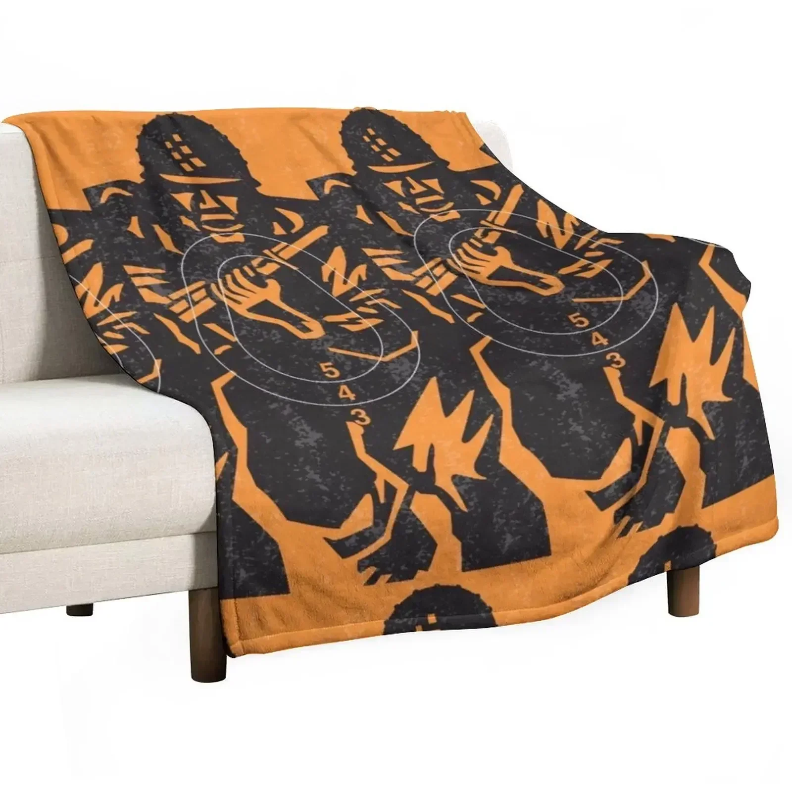 New Figure 11- Shooting Target Throw Blanket Decorative Sofas Blankets For Baby wednesday Retros decorative Quilt Blankets