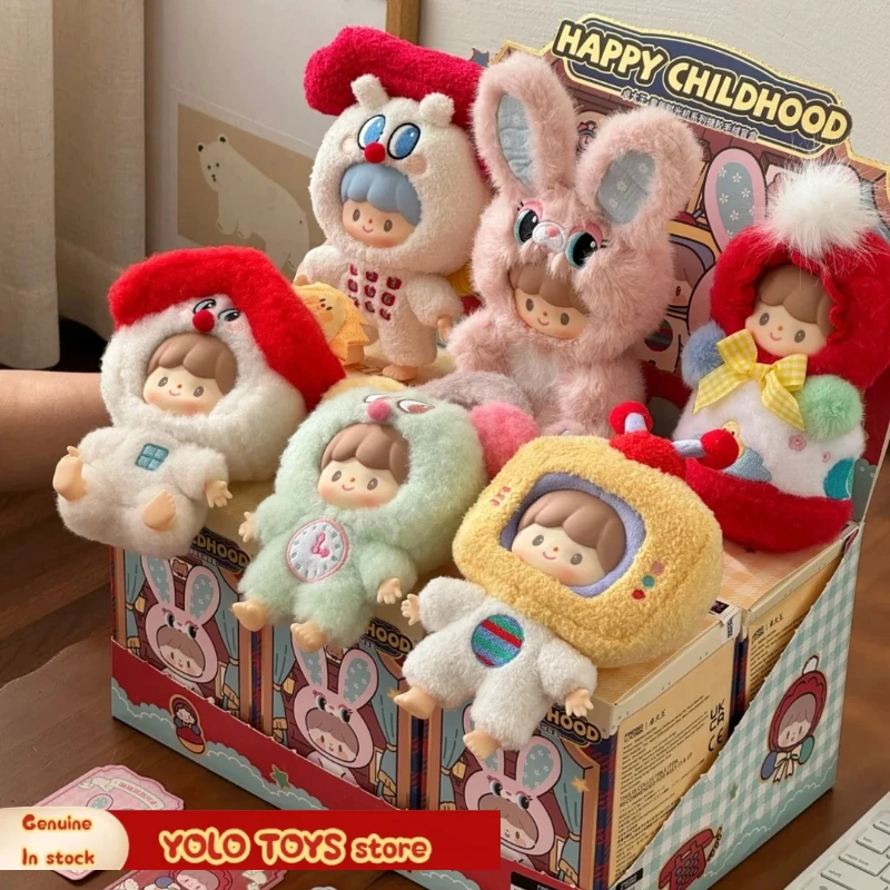 

Genuine Zzoton Happy Childhood Series Blind Box Vinyl Face Kawaii Bag Zzoton Pendants Lovely Mystery Box Cute Toy Surprise Gifts