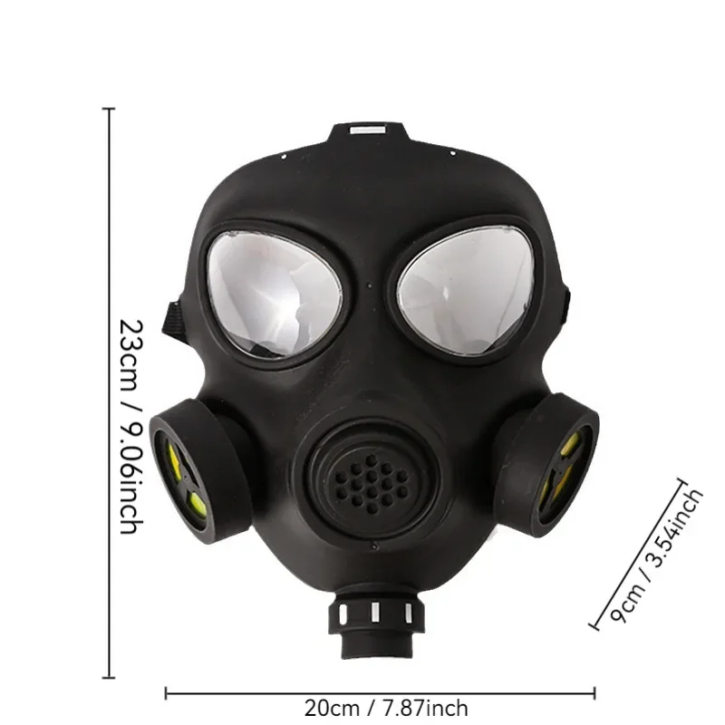 Anti-Fog Double Fan Full Face Plastic Mask for CS Field Game Cosplay Prop Halloween Resident Evil Mask