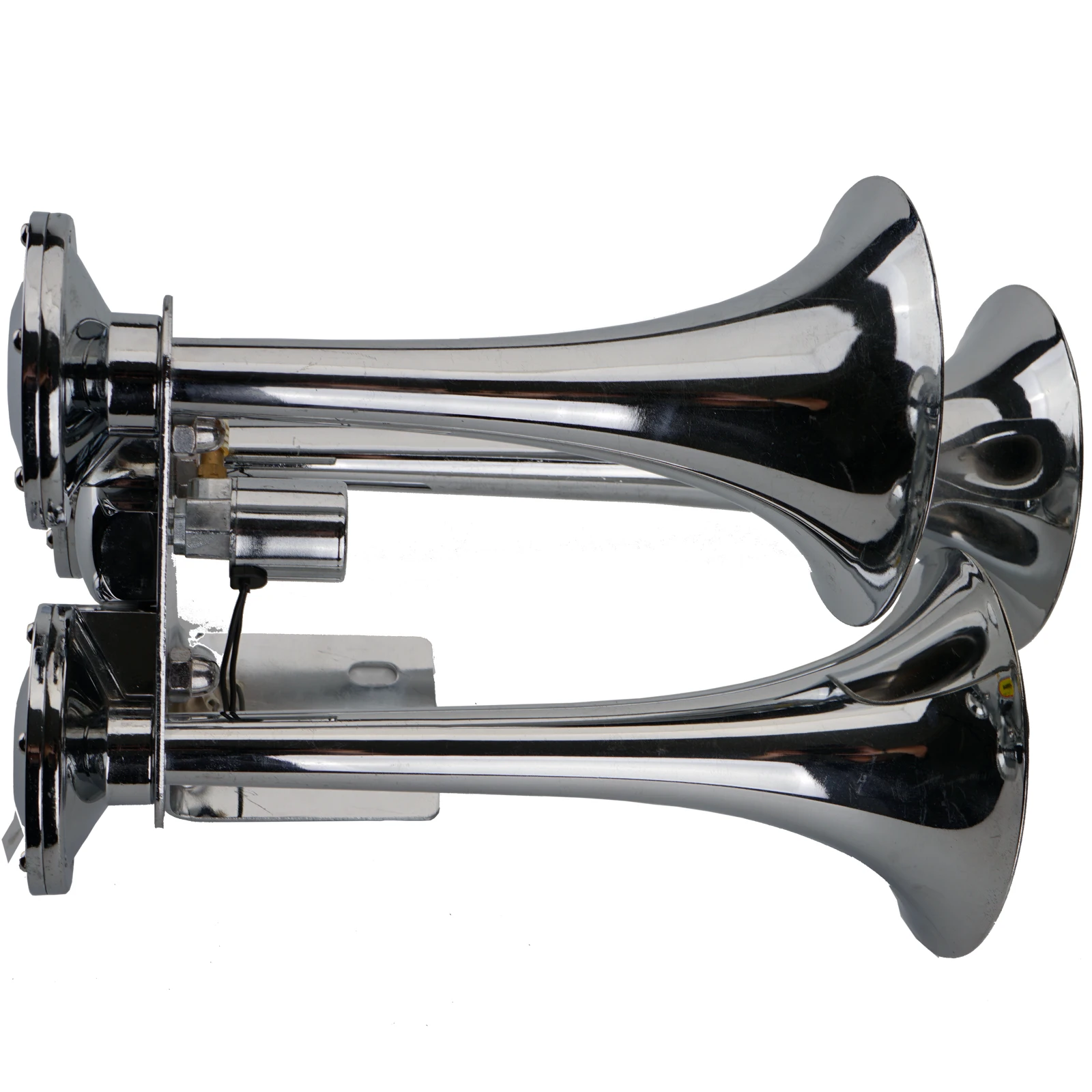 3 أنبوب كبير شاحنة الهواء القرن سوبر بصوت عال الثقيلة باس 12V24V قطار صافرة شاحنة كبيرة عجلة السفينة الهواء القرن