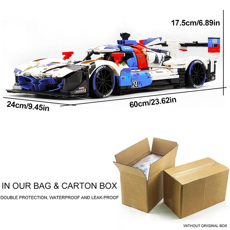 High-end Y18082 1:8 MOC Hot Styles Technical RC Sports Vehicle Building Block Brick Model Puzzle DIY Toys Boy Christmas Gift Kid