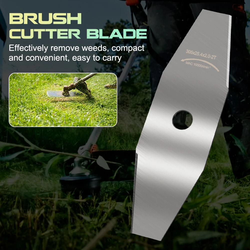 1pc 305x25.4x2.0 Cutting Disc Lawn Mower Accessories 2T Brush Cutter Blade Grass Trimmer Knife Garden Tool Parts