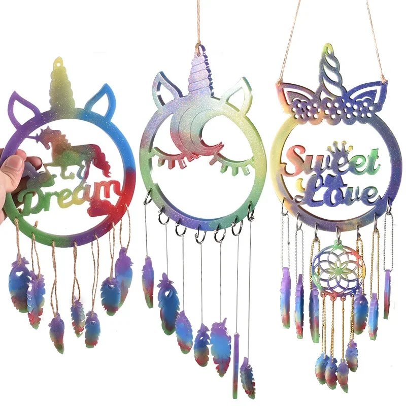 DIY Epoxy Resin Mold Pendant Wind Chime Jewelry Silicone Mold Handcraft Molds