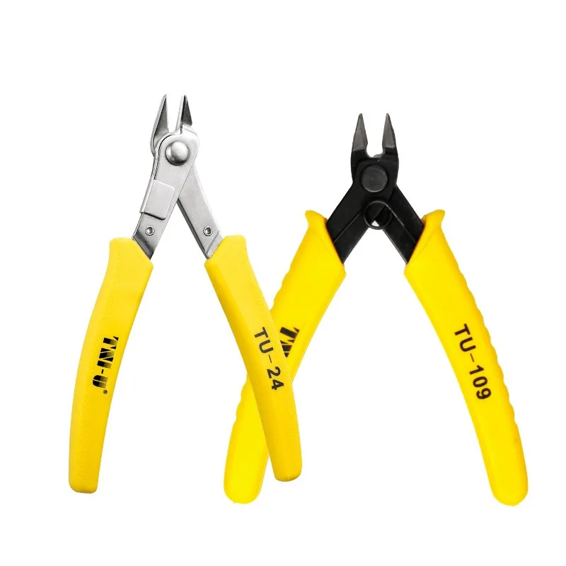 Universal Stainless Steel Pliers DIY Electronic Diagonal Side Cutting Nippers Wire Cable Cutter 3D Printer Parts Hand Tools