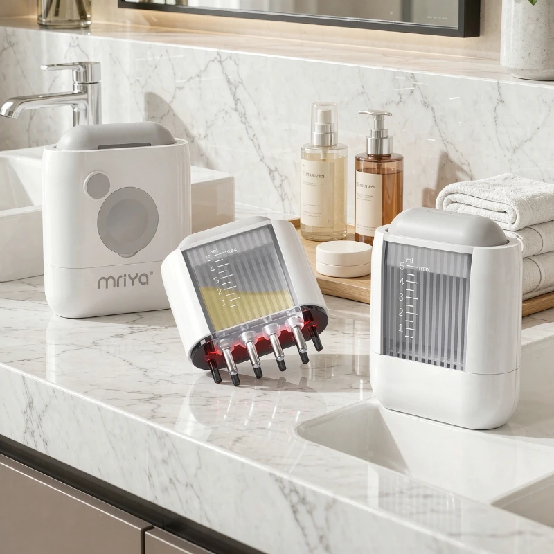 Electric Minoxidil Scalp Applicator Roller Comb Red Light Massage Liquid Serum Infusion for Hair Root Care Home Use 두피 도포기