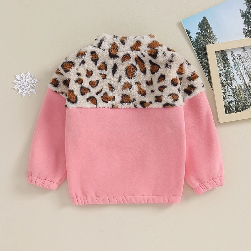 Toddler Baby Girl Boy Winter Outfit Clothes Zipper Fleece Coat Jacket Cardigan Fuzzy Thick Warm Sweater Top Shacket Outerwear