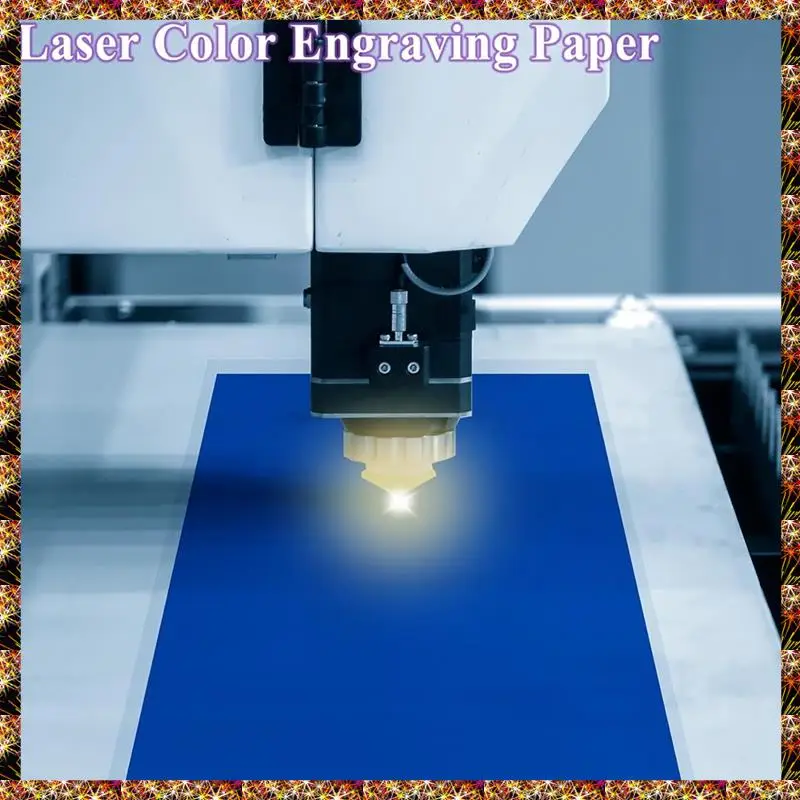 BTCL 4Pieces Coloful Laser Engraving Marking Paper 39X27cm Engraving Color Paper Laser Marking Paper For Ceramics Glass Metal