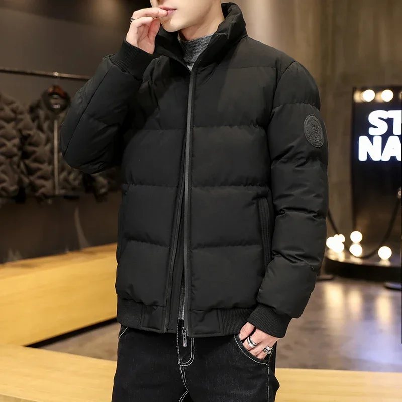 Parkas Man Jackets Cotton-padded Outwear Puffer Jacket Men Warm Coats Thick Fashion Casual Winter Streetwear Men's Clothing Top