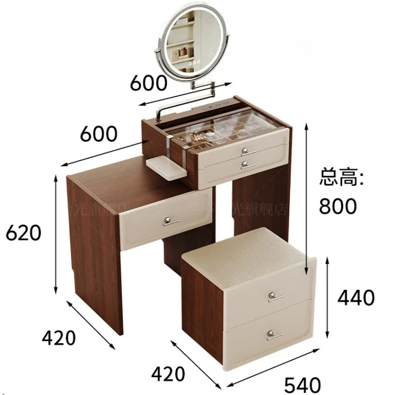 Storage Vintage Dressing Tables Hidden Organizer Workbench Matching Vanity Desks Beauty Nightstands Coiffeuse Hotel Furniture
