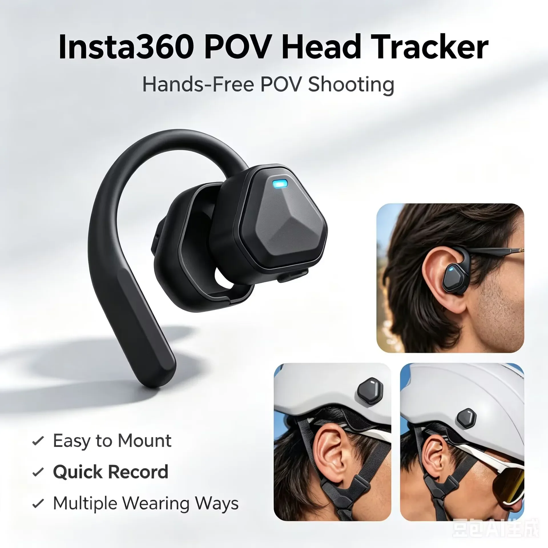 Insta360 Luna Ultra POV Head Tracker First-person Module Neck-Mounted Holde Professional Accessories for Insta360 Luna Ultra