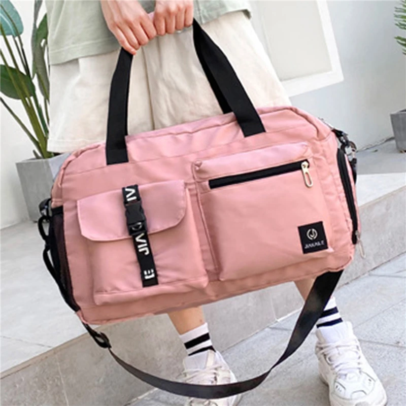 Women's Handbag Multi-Function Travel Bags Casual Sport Bags For Women 2024 Large Capacity Nylon Shoulder Crossbody Luggage Bag