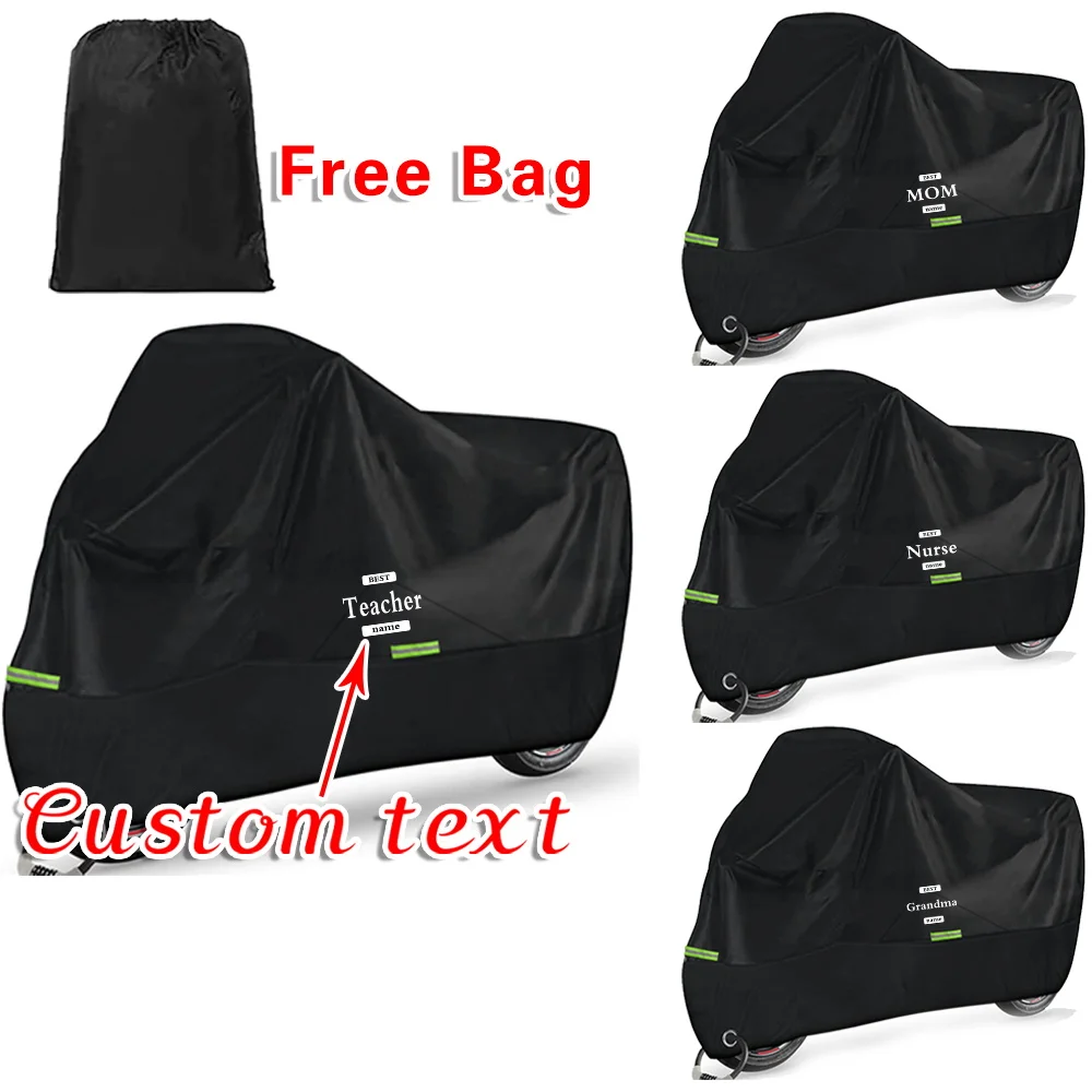 

Personalized Customized Name Motorcycle Cover Portable Motorbike Covers Multi-size Sunshade Cover Dustproof UV Protection