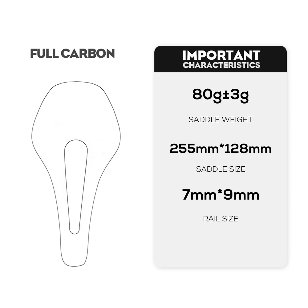 ULLICYC Ultra Light Full carbon fiber bicycle saddle road MTB bike carbon fiber road saddle Lightweight carbon saddles