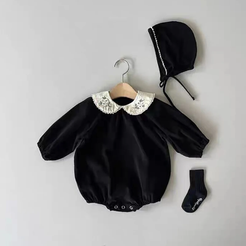 

Детский вельветовый комбинезон с цветочной вышивкой, на осень/зиму