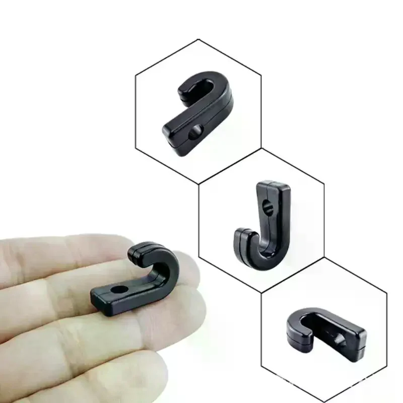 10PC Kayak Deck J-Hooks Marine Solid Nylon Plastic Buckle Multi-Functional Outdoor Surfing Tent Portable Durable Accessory