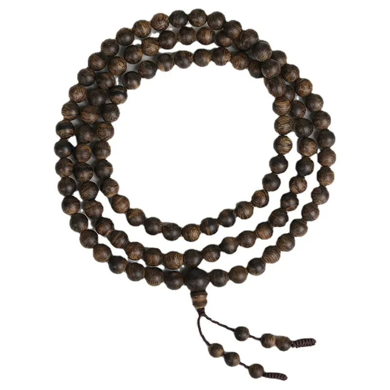 Vietnam Nha Zhuang Huian Series Agarwood Bracelet 108 Fidelity Men and Women Design Kyara Rosary Bracelet