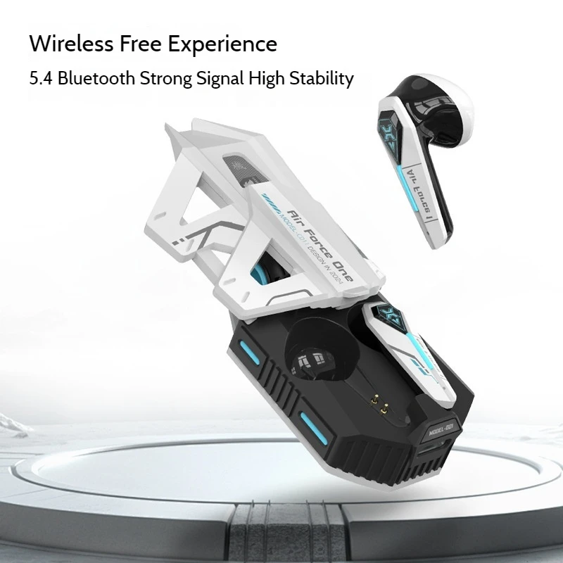 2025 Nieuwe Mecha Wind Bluetooth Headset Esports Game In-Ear Draadloze Headset Esports Professionele Opknoping Nek Tij Spelen