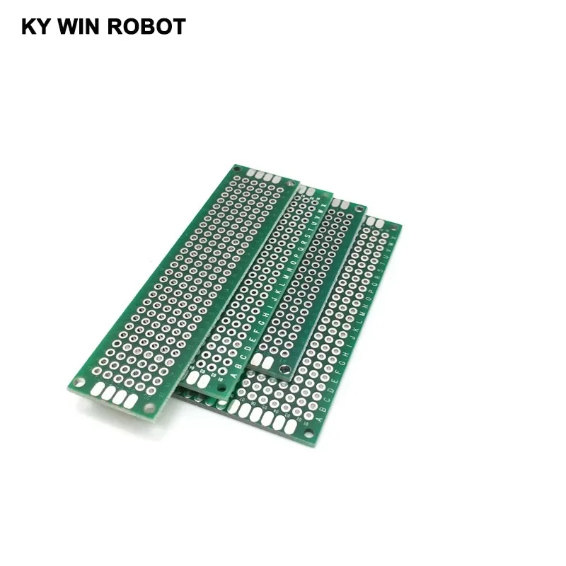 

4 pcs 2x8 3x7 4x6 5x7 cm double sided Copper prototype pcb Universal Board IC Electronic components for Arduino DIY