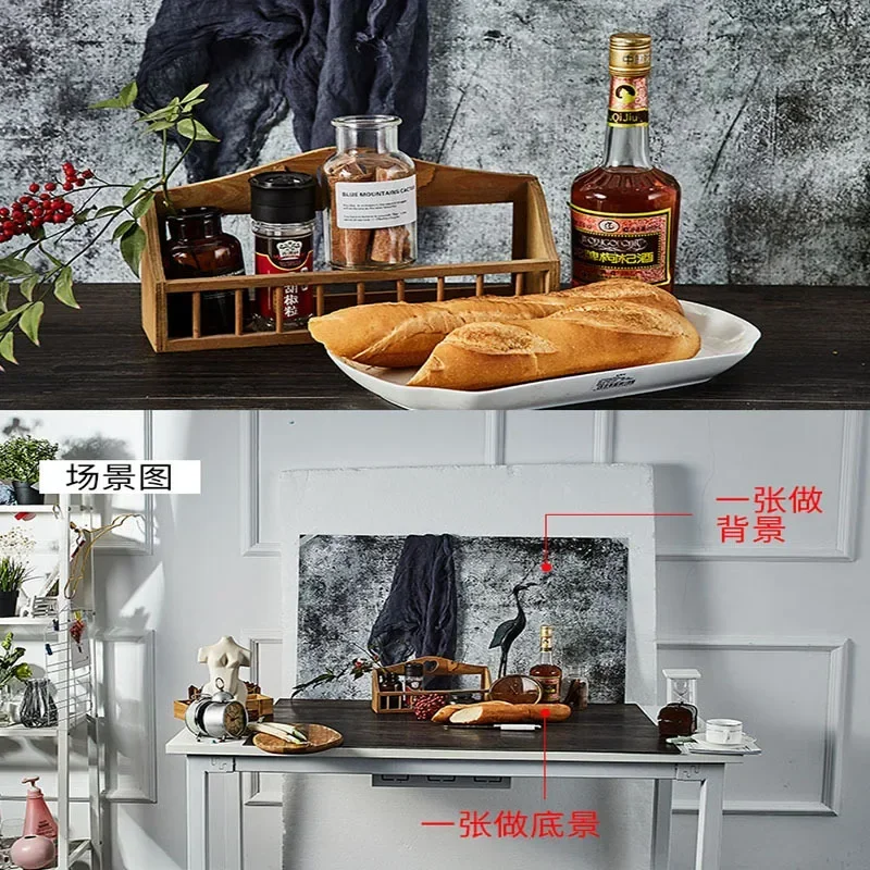 Background Product Photography Food Props Backdrops for Christmas Morandi Paper Marble Photo Studio Shoot Photocall 57*87 cm