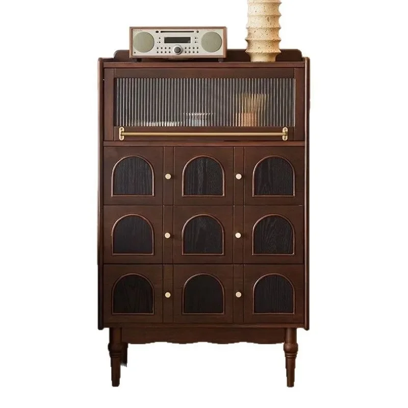 

Nordic medieval, retro and simple beside the meal, French storage, solid wood integrated against the wall