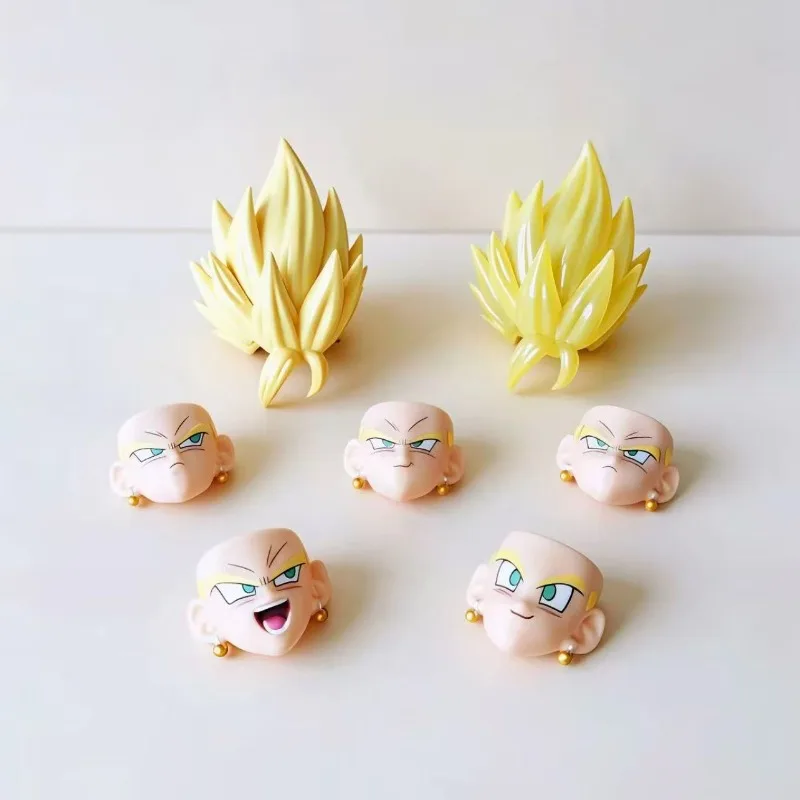 In Stock！HMG×Neo Dragon Ball Vegito Super Saiyan Goku Vegetto Head Sculpt Accessory Bag Pvc Anime Statue Model Toys Gift view 3