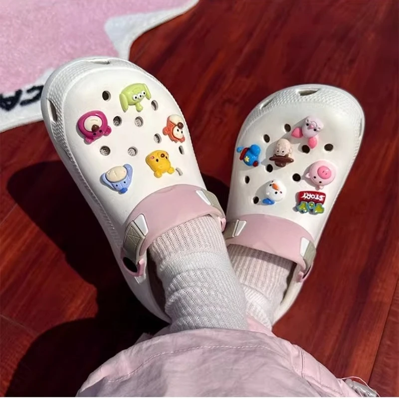11PCS/set Cartoon Tory Story Hole Shoe Charms Decoration Shoe Buckle Buzz Woody Winnie the Pooh DIY Shoes Flower Accessories image 6