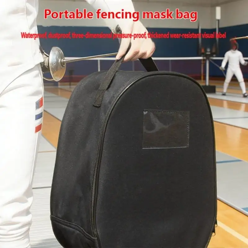 Fechtmasken-Aufbewahrungstasche mit atmungsaktives Oxford-Gewebe, Fechthelm-Organizer, Beutel für Sportausrüstung 69HD – Detail 10
