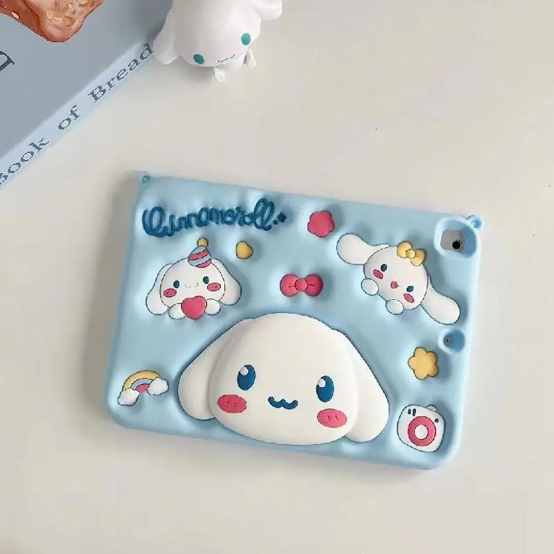 

Sanrio New Cinnamoroll Cute Apple Tablet Pro11 Soft Shell Silicone Cartoon Air6 Student Desktop Bracket High Precision Anti Fall