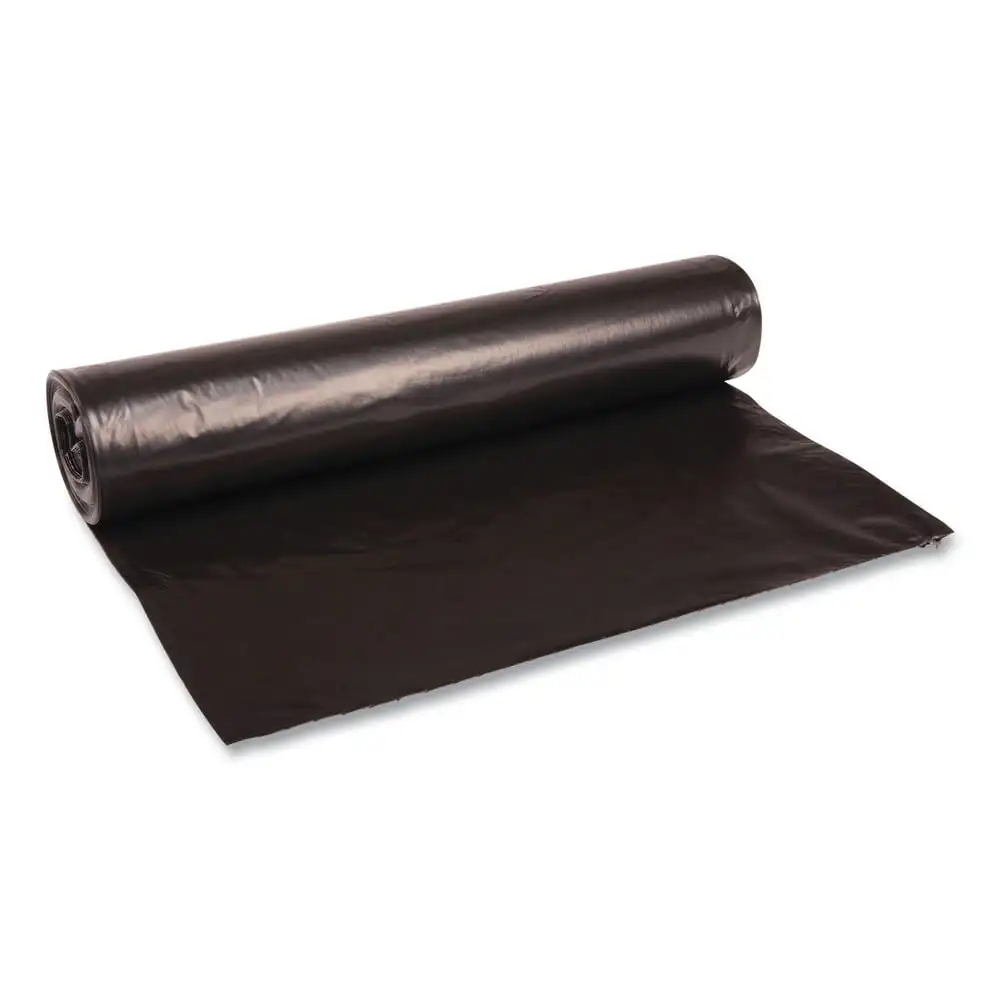 

Low Density Repro Can Liners 56 Gal, 1.2 Mil, 43 X 47, Black, 100/Carton