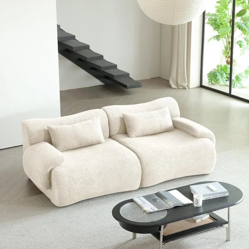 Modular Sectional Sofa Love Seat Couch Luxury Modern Cloud Couch with Chaise Oversized Bamboo Shaped