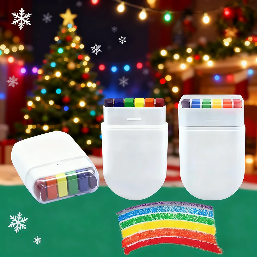 

1pc 6 colors Rainbow Crayon Paint Rainbow Christmas, New Year Birthday Party Party Accessories Party Family Costume Gift