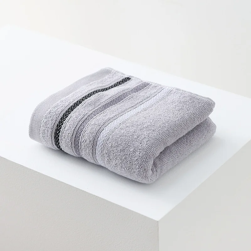 1Pcs/2Pcs/4Pcs Terry Bath Towels for Bathroom, Cotton Face Towel, Bulk for Gym and Spa, Soft Extra Absorbent, Quick Dry 3Colors