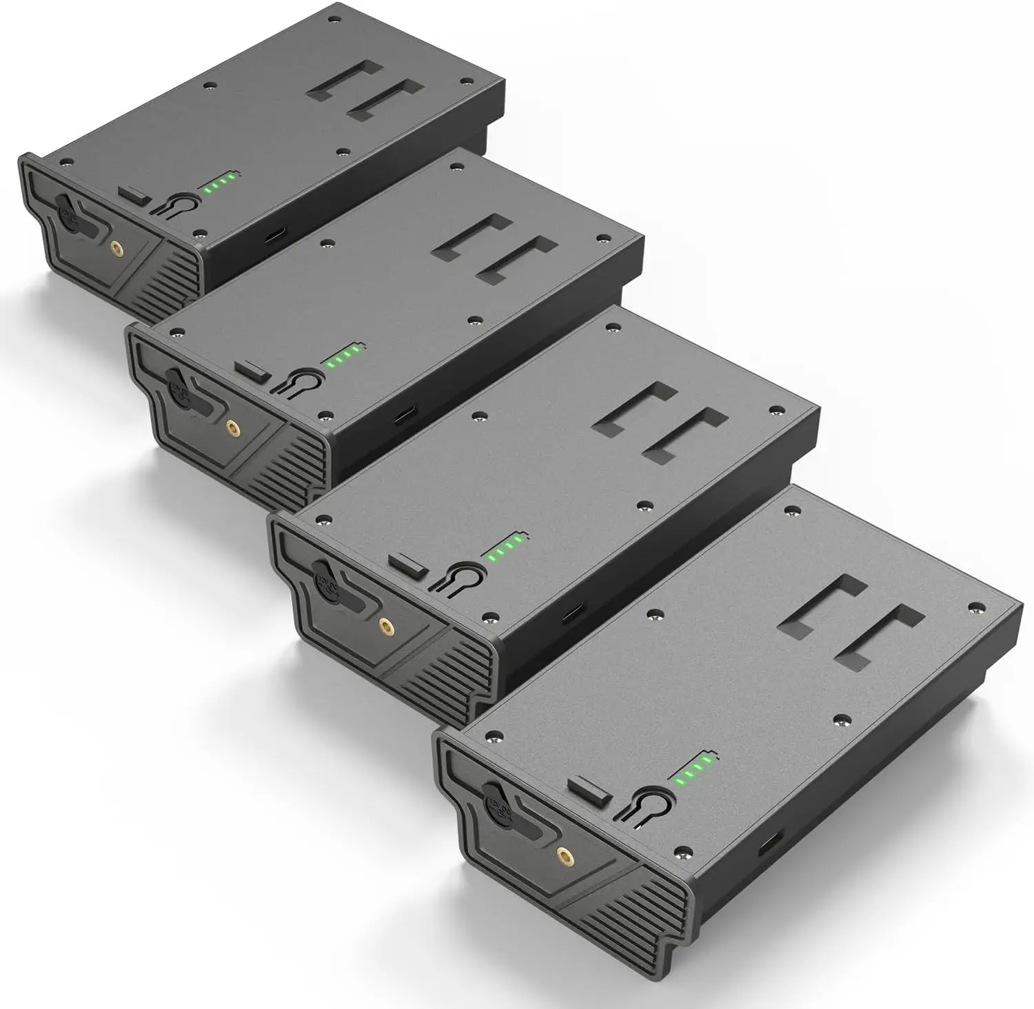 

4-Pack Enhanced Solar Charging Battery for Trail Camera, Long-Lasting Rechargeable Power for Outdoor Wildlife Monitoring
