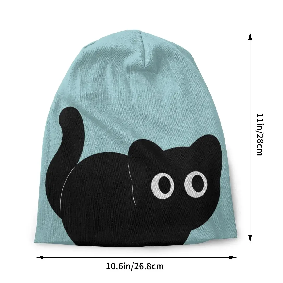 Cat Loaf Men Women Thin Beanies Windproof Ski Cap Double Layer Fabric Bonnet Hat