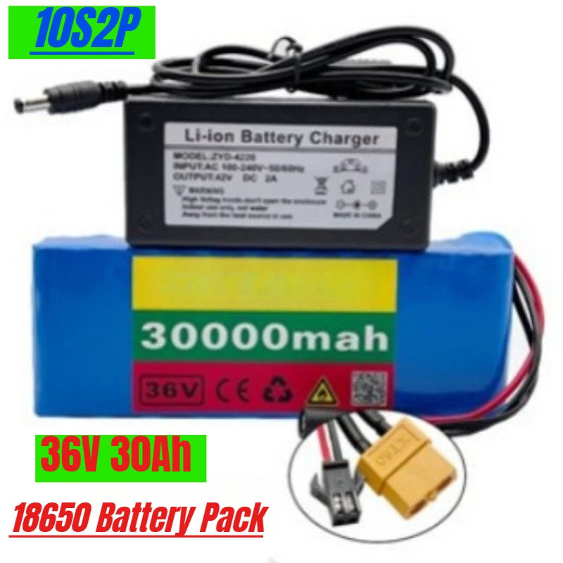 

36V 30Ah 18650 10S2P Battery Pack 500W High-power Battery Electric Bicycle