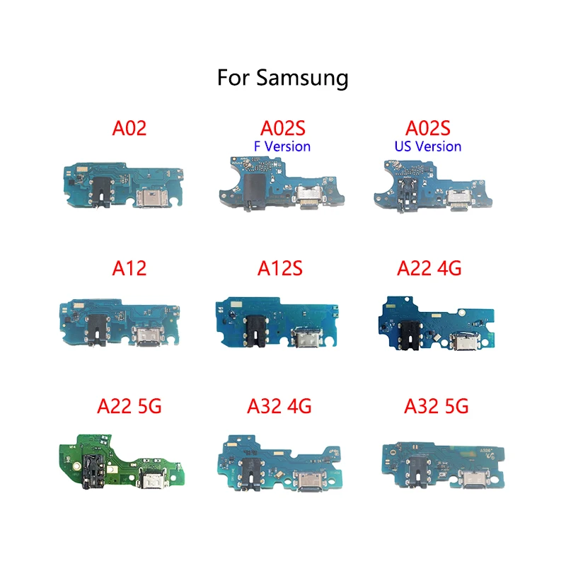 

AAA Quality USB Charge Dock Socket Jack Connector Flex Cable For Samsung A02 A02S A12 A12S A22 4G A32 5G Charging Board Module