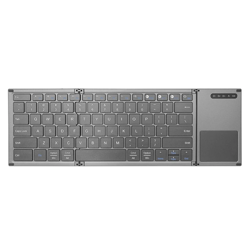 B066T Trifold Wireless Keyboard with Touchpad Lightweight Long Battery Life